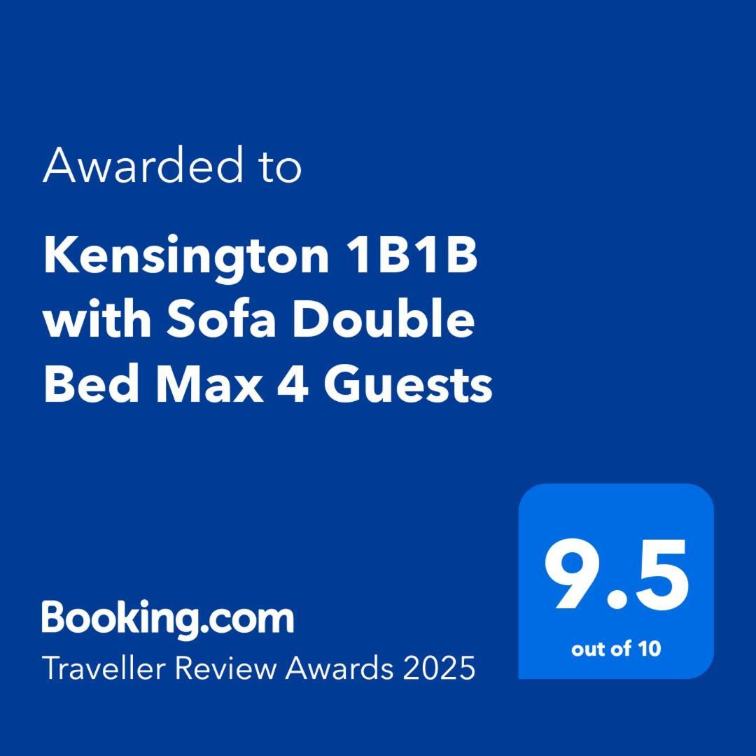 Kensington 1B1B With Sofa Double Bed Max 4 Guests Apartment London Bagian luar foto